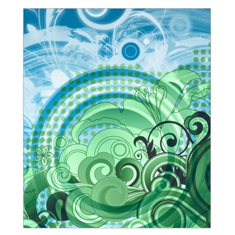 Blue Green Circle Design Duvet Cover (California King Size) from ArtsNow.com Duvet Quilt