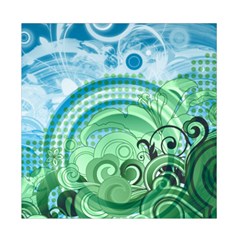 Blue Green Circle Design Duvet Cover Double Side (Full/ Double Size) from ArtsNow.com Front