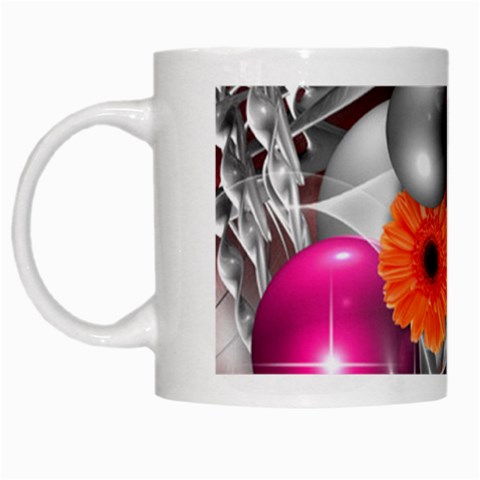 Ball Art White Mug from ArtsNow.com Left