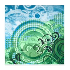 Blue Green Circle Design Duvet Cover Double Side (Queen Size) from ArtsNow.com Front