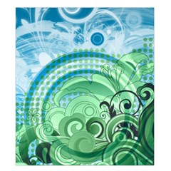 Blue Green Circle Design Duvet Cover Double Side (King Size) from ArtsNow.com Front