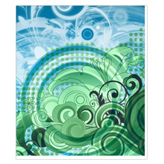 Blue Green Circle Design Duvet Cover Double Side (California King Size) from ArtsNow.com Front