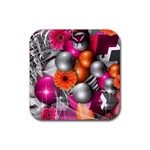 Ball Art Rubber Coaster (Square)