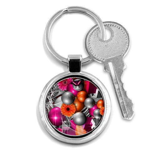 Ball Art Key Chain (Round) from ArtsNow.com Front