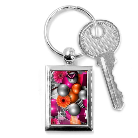 Ball Art Key Chain (Rectangle) from ArtsNow.com Front