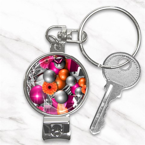 Ball Art Nail Clippers Key Chain from ArtsNow.com Front