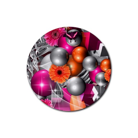 Ball Art Rubber Coaster (Round) from ArtsNow.com Front