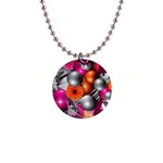 Ball Art 1  Button Necklace