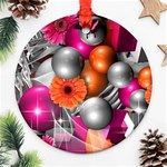 Ball Art Round Ornament (Two Sides)