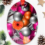 Ball Art Oval Ornament (Two Sides)