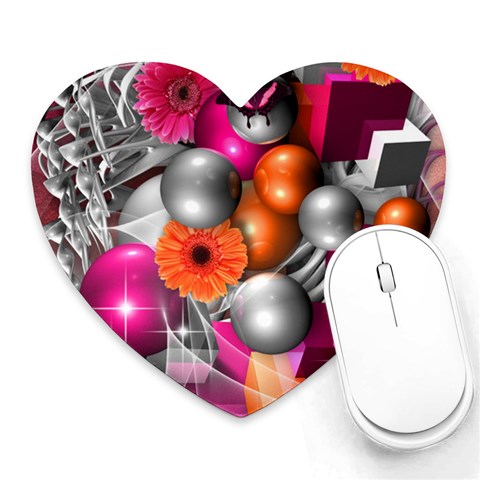 Ball Art Heart Mousepad from ArtsNow.com Front