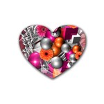 Ball Art Rubber Heart Coaster (4 pack)