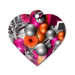 Ball Art Dog Tag Heart (Two Sides)