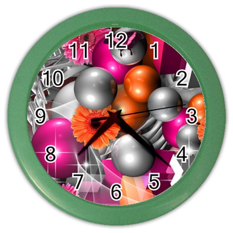 Ball Art Color Wall Clock from ArtsNow.com Front