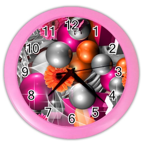 Ball Art Color Wall Clock from ArtsNow.com Front