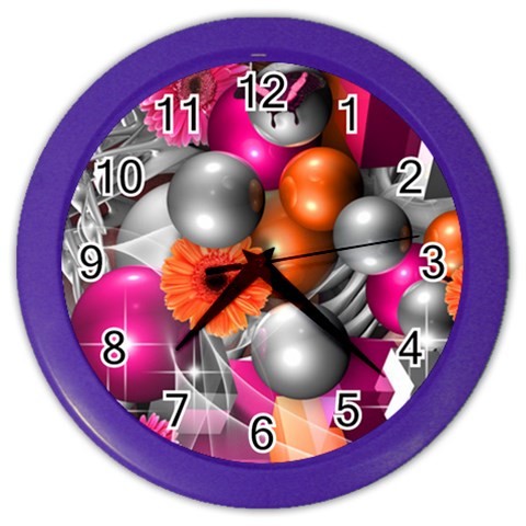 Ball Art Color Wall Clock from ArtsNow.com Front