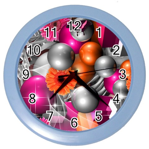 Ball Art Color Wall Clock from ArtsNow.com Front