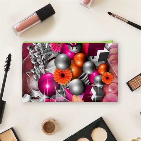 Ball Art Cosmetic Bag (Medium) from ArtsNow.com Back