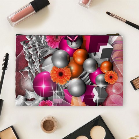 Ball Art Cosmetic Bag (Large) from ArtsNow.com Back