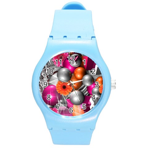 Ball Art Round Plastic Sport Watch (M) from ArtsNow.com Front