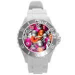 Ball Art Round Plastic Sport Watch (L)