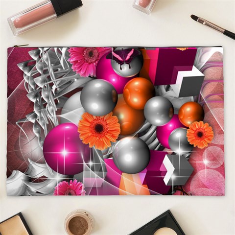 Ball Art Cosmetic Bag (XXL) from ArtsNow.com Front