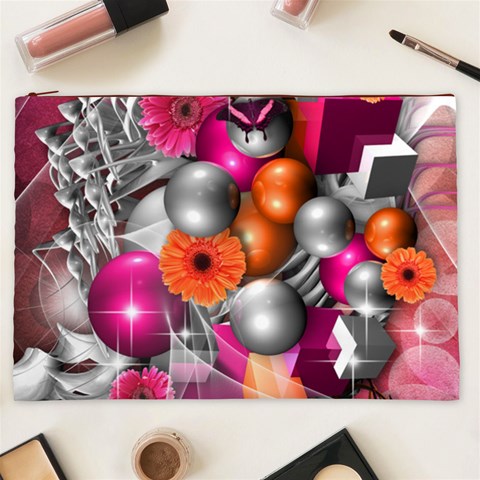 Ball Art Cosmetic Bag (XXL) from ArtsNow.com Front