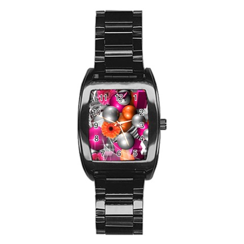 Ball Art Stainless Steel Barrel Watch from ArtsNow.com Front