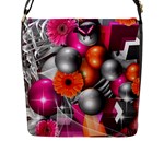 Ball Art Flap Closure Messenger Bag (L)