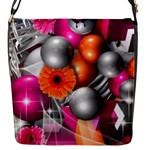 Ball Art Flap Closure Messenger Bag (S)