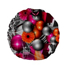 Ball Art Standard 15  Premium Flano Round Cushion  from ArtsNow.com Front