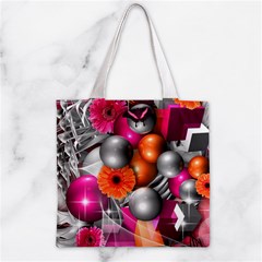 Ball Art Zipper Grocery Tote Bag from ArtsNow.com Front