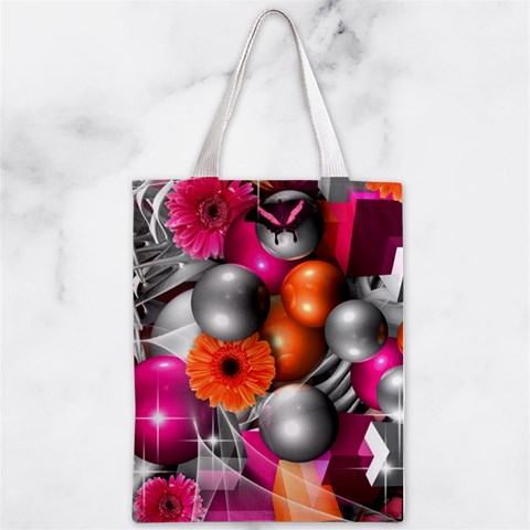 Ball Art Zipper Classic Tote Bag from ArtsNow.com Front