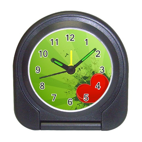 Red Heart Art Travel Alarm Clock from ArtsNow.com Front