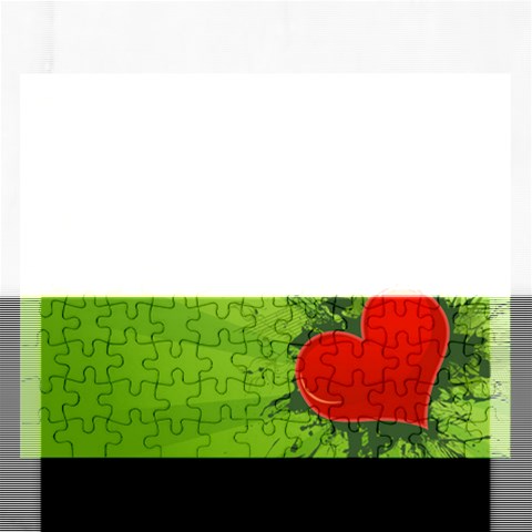 Red Heart Art Jigsaw Puzzle (Rectangular) from ArtsNow.com Front