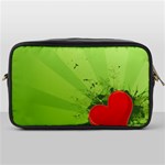 Red Heart Art Toiletries Bag (One Side)