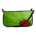 Red Heart Art Shoulder Clutch Bag