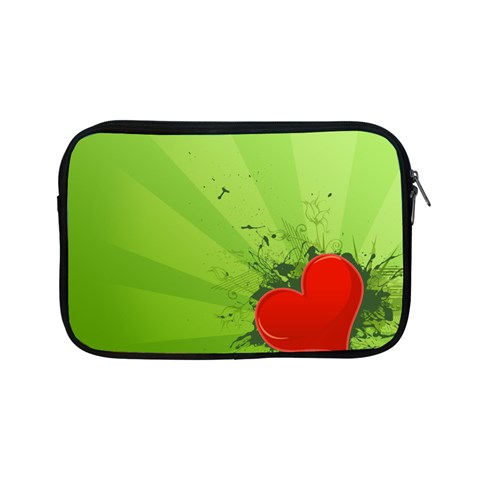 Red Heart Art Apple iPad Mini Zipper Case from ArtsNow.com Front