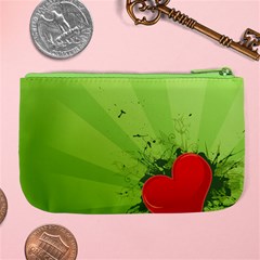 Red Heart Art Large Coin Purse from ArtsNow.com Back