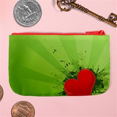 Red Heart Art Large Coin Purse from ArtsNow.com Back