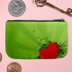 Red Heart Art Large Coin Purse from ArtsNow.com Back