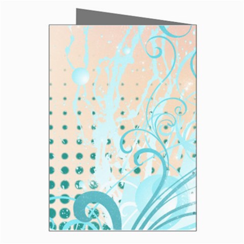 Pink Blue Pattern Greeting Card from ArtsNow.com Right