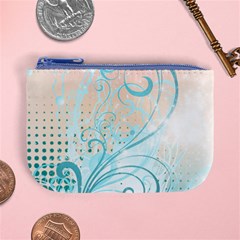 Pink Blue Pattern Mini Coin Purse from ArtsNow.com Front