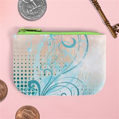 Pink Blue Pattern Mini Coin Purse from ArtsNow.com Front