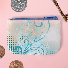 Pink Blue Pattern Mini Coin Purse from ArtsNow.com Back