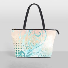 Pink Blue Pattern Classic Shoulder Handbag from ArtsNow.com Front