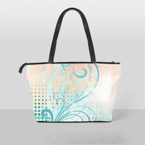 Pink Blue Pattern Classic Shoulder Handbag from ArtsNow.com Back