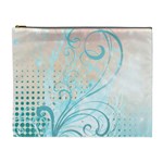 Pink Blue Pattern Cosmetic Bag (XL)