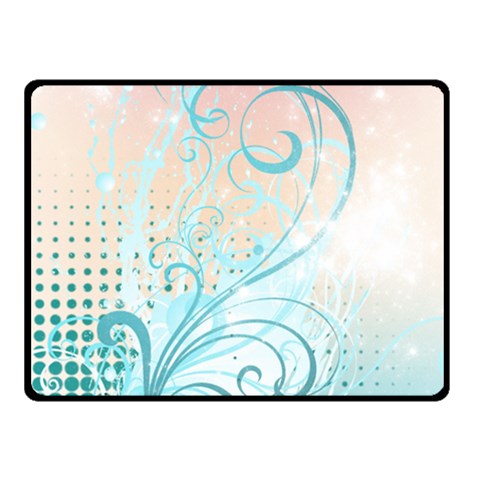 Pink Blue Pattern Double Sided Fleece Blanket (Small) from ArtsNow.com 45 x34  Blanket Back