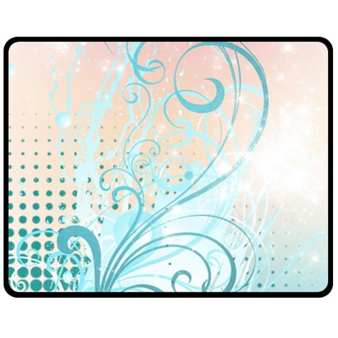 Pink Blue Pattern Double Sided Fleece Blanket (Medium) from ArtsNow.com 58.8 x47.4  Blanket Back